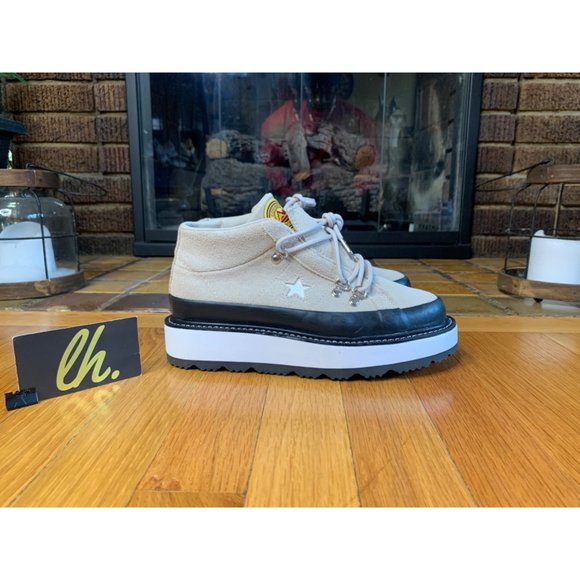 Size 8w Converse One Star Mountain Club Fleece Lined Mid Hiking Sneaker 566164C - Picture 4 of 5